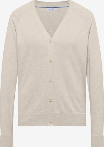 CECIL Knit Cardigan in Beige: front
