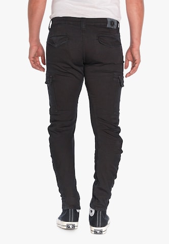 Le Temps Des Cerises Tapered Chino Pants 'KOGE' in Black