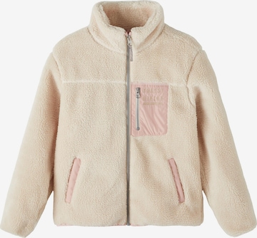 NAME IT Fleesjacke 'MADELE' in Beige: predná strana