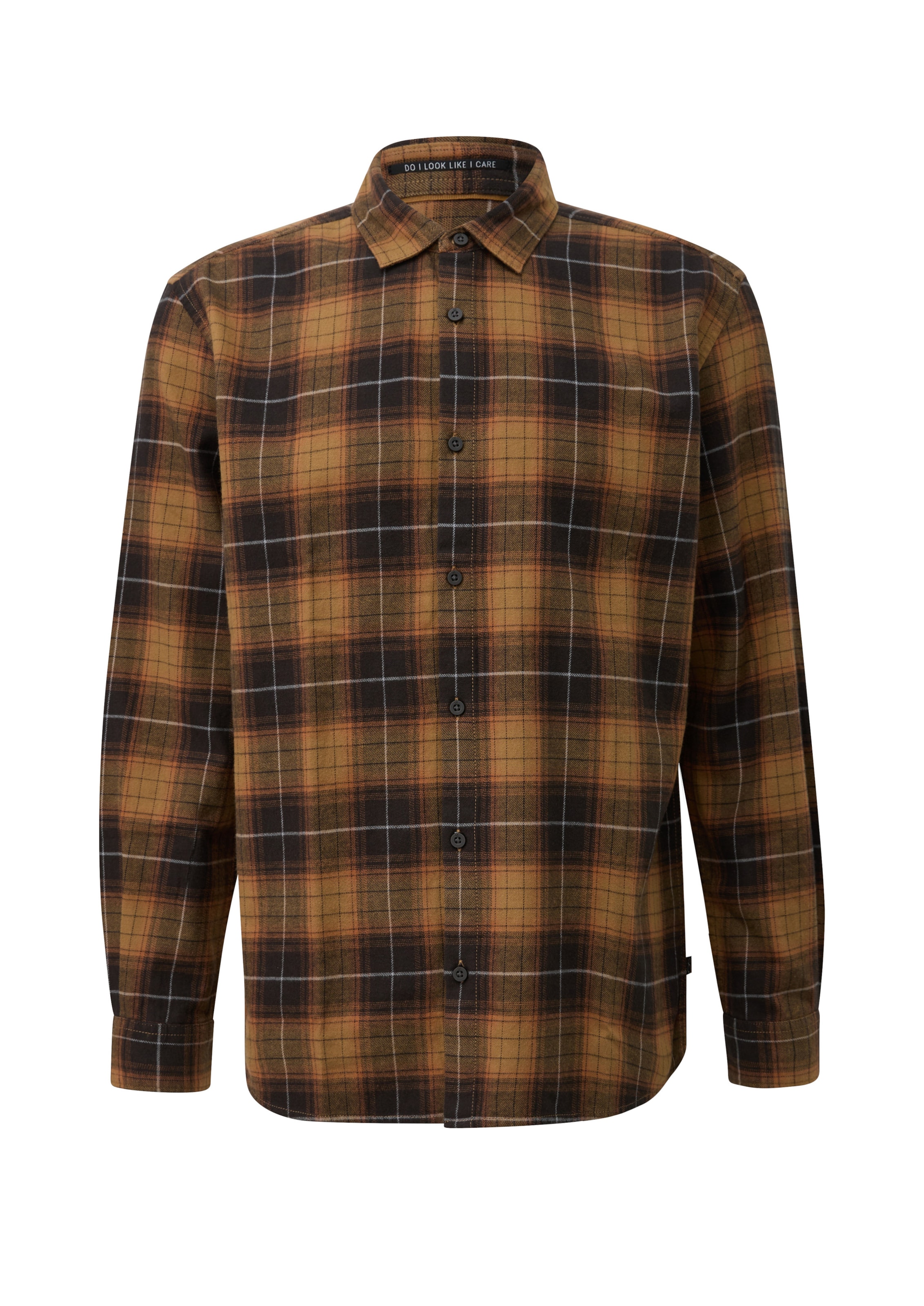 Coupe regular Chemise QS en marron : devant