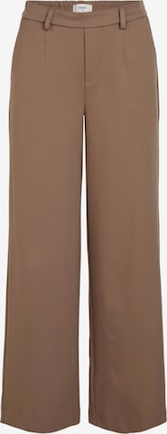 OBJECT Wide leg Pants 'Lisa' in Brown: front