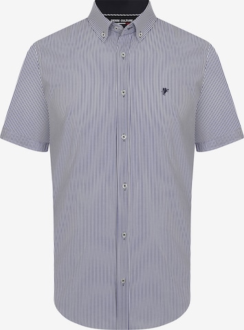 DENIM CULTURE - Camisa 'TIM' em azul: frente