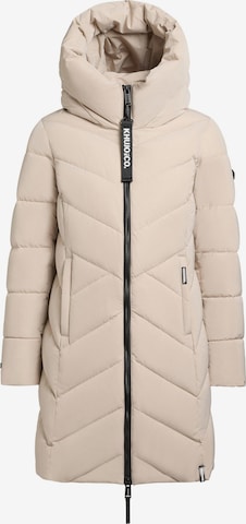 Manteau d’hiver 'Darka2-YM' khujo en beige : devant