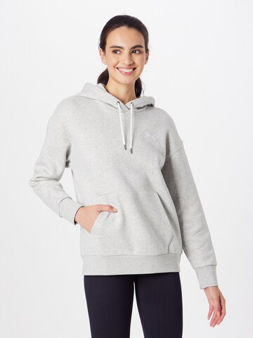 UNDER ARMOUR - Sweatshirt de desporto 'Essential' em cinzento: frente