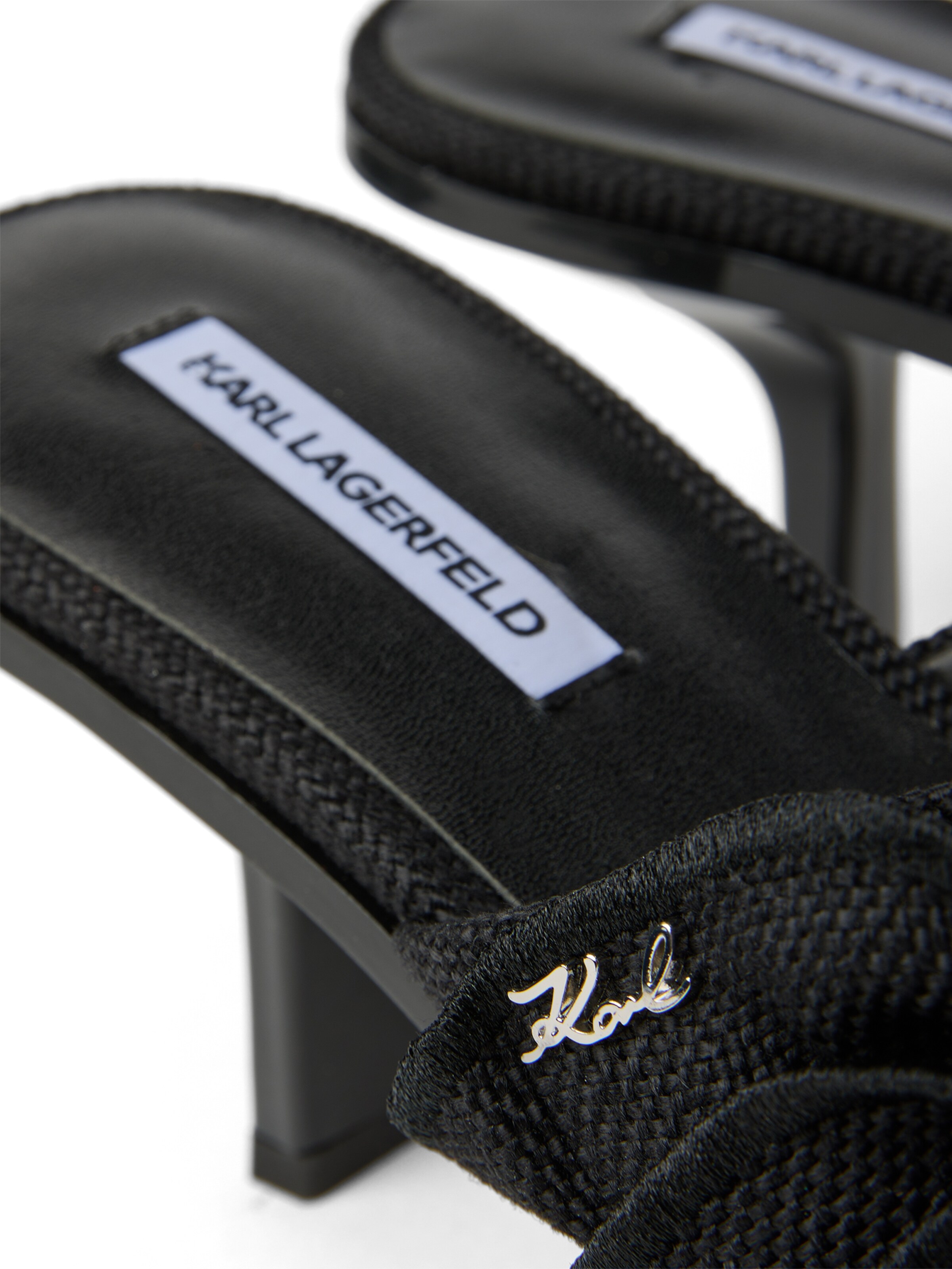 melns Karl Lagerfeld Augstpapēžu kurpes ' KARMEL RUCHE '