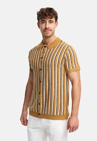 Coupe regular Chemise 'INKaziz' INDICODE JEANS en marron