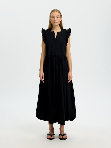 SELECTED - Vestido 'SLFBLAIR-IDA' en negro: frente