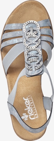 Rieker Strap Sandals in Blue