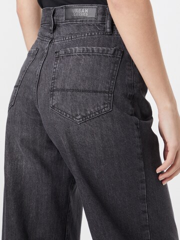 Urban Classics Szeroka nogawka Jeansy w kolorze czarny