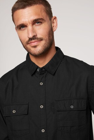 CAMP DAVID Regular fit Button Up Shirt in Black