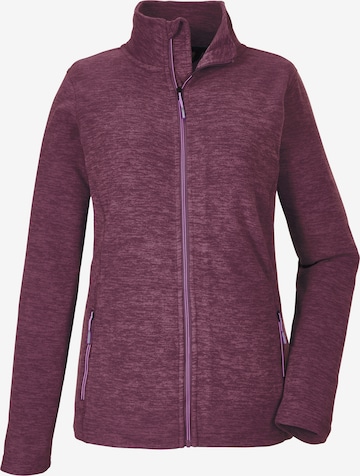 KILLTEC Athletic Fleece Jacket in Purple: front