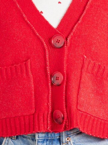 Miss Selfridge Knit cardigan in Red
