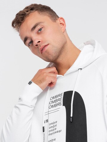 Ombre Sweatshirt in White