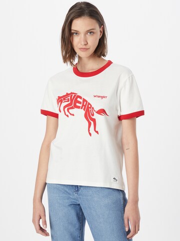 WRANGLER - Camiseta en blanco: frente