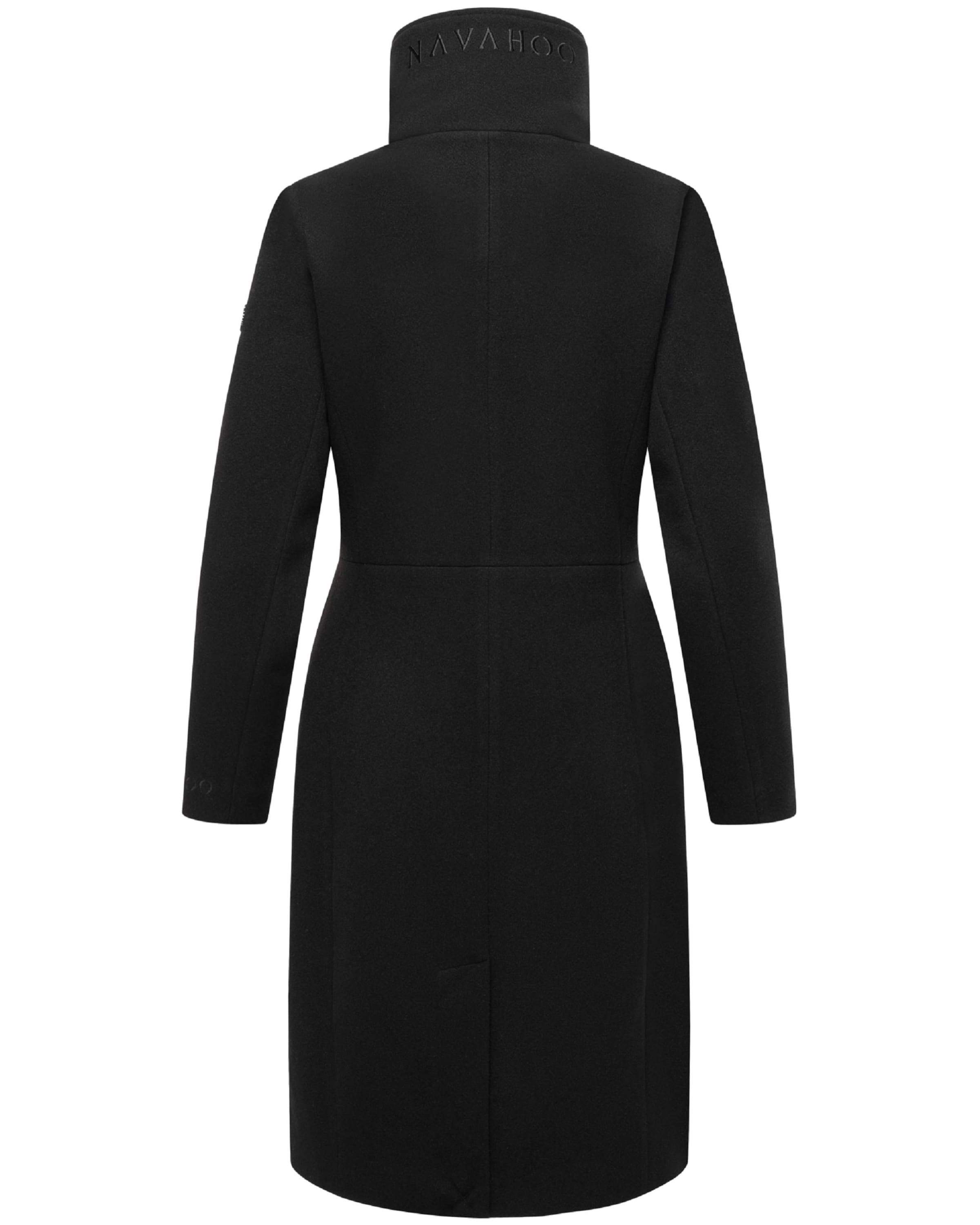 NAVAHOO Between-seasons coat 'Samtrose' in Black