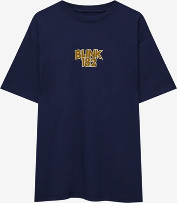 Pull&Bear T-Shirt in Blau: predná strana
