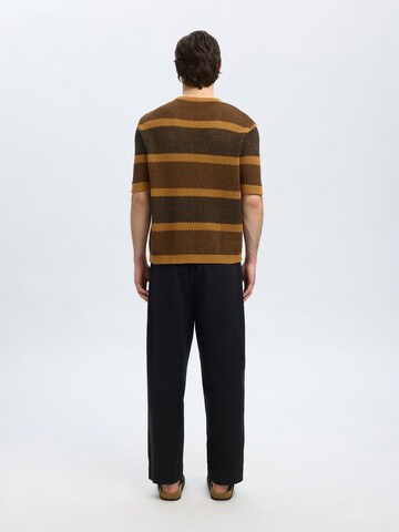 Pull-over 'SLHGINGER' SELECTED en marron
