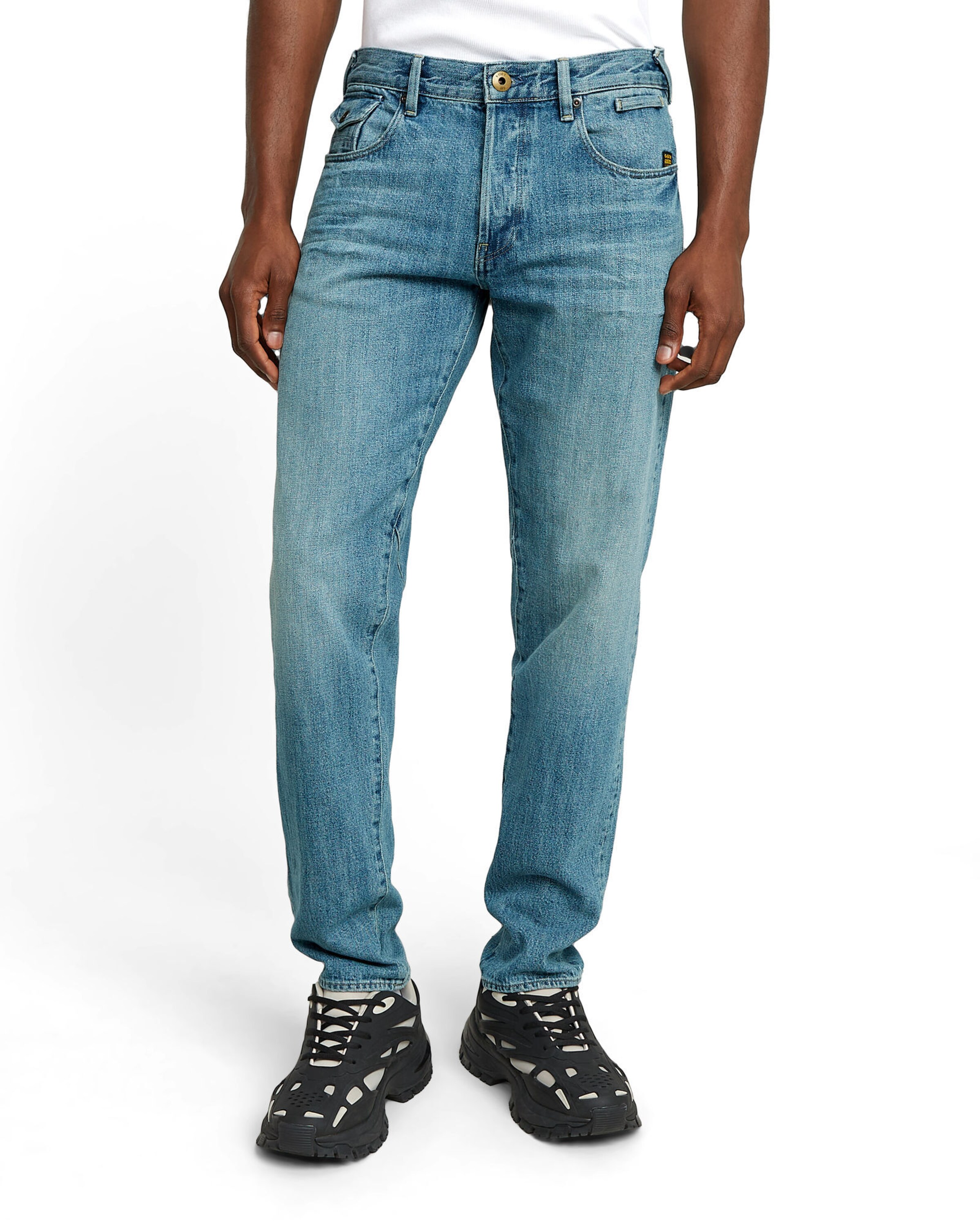 G-STAR Tapered Jeans 'Morry' in Blauw: voorkant