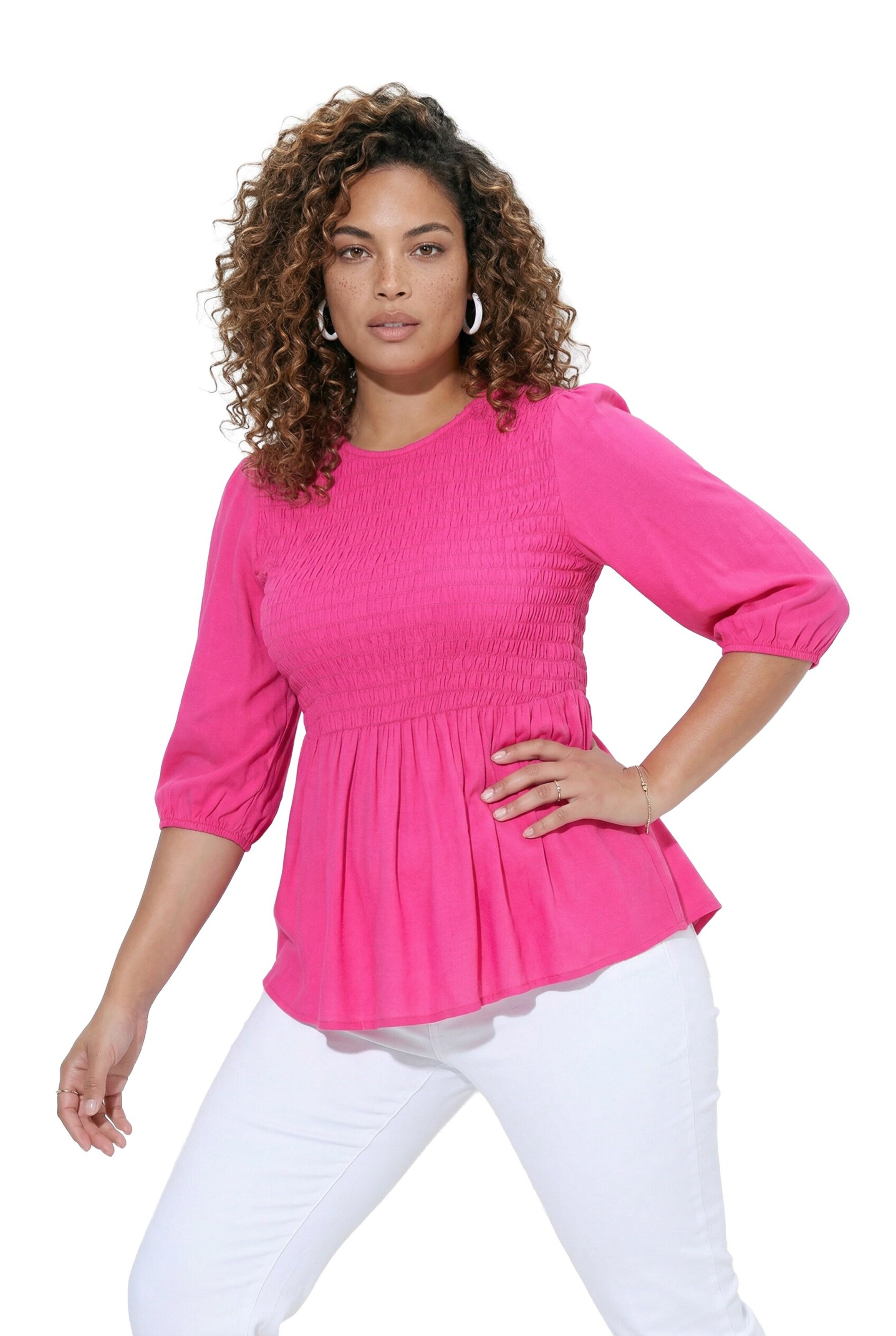 Angel of Style Blouse in Pink: front
