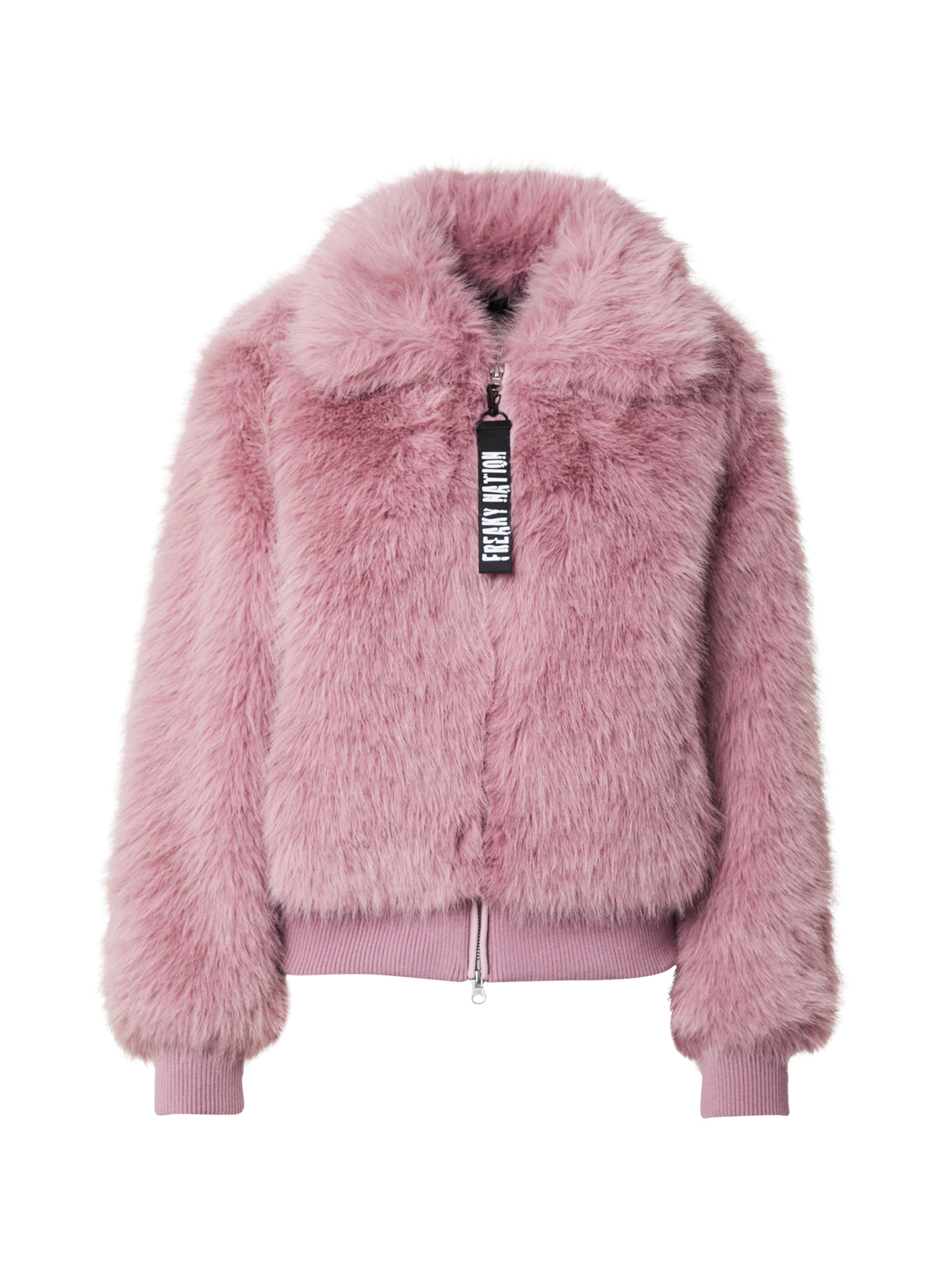 FREAKY NATION Φθινοπωρινό και ανοιξιάτικο μπουφάν 'Ellinor' σε ροζ: μπροστά