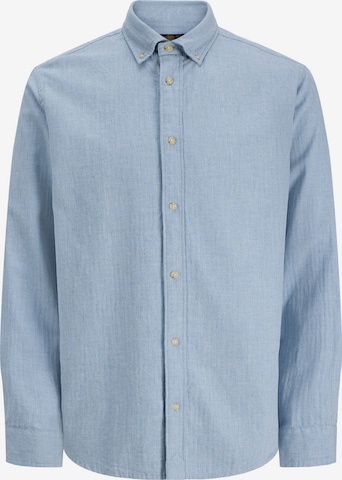 JACK & JONES Regular Fit Hemd in Blau: Vorderseite