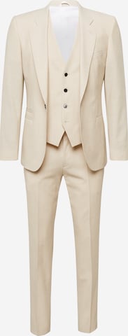 HUGO Red Slimfit Anzug 'Arti' in Beige: predná strana