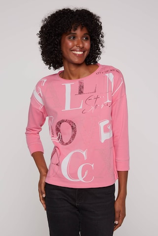 Soccx Sweatshirt in Pink: front