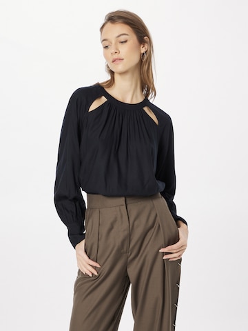 ESPRIT - Blusa en negro: frente