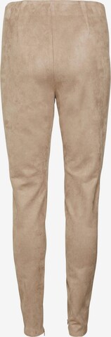 VERO MODA Skinny Leggings 'VERA' in Bruin