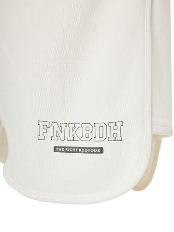 Loosefit Pantalon de sport Funky Buddha en blanc