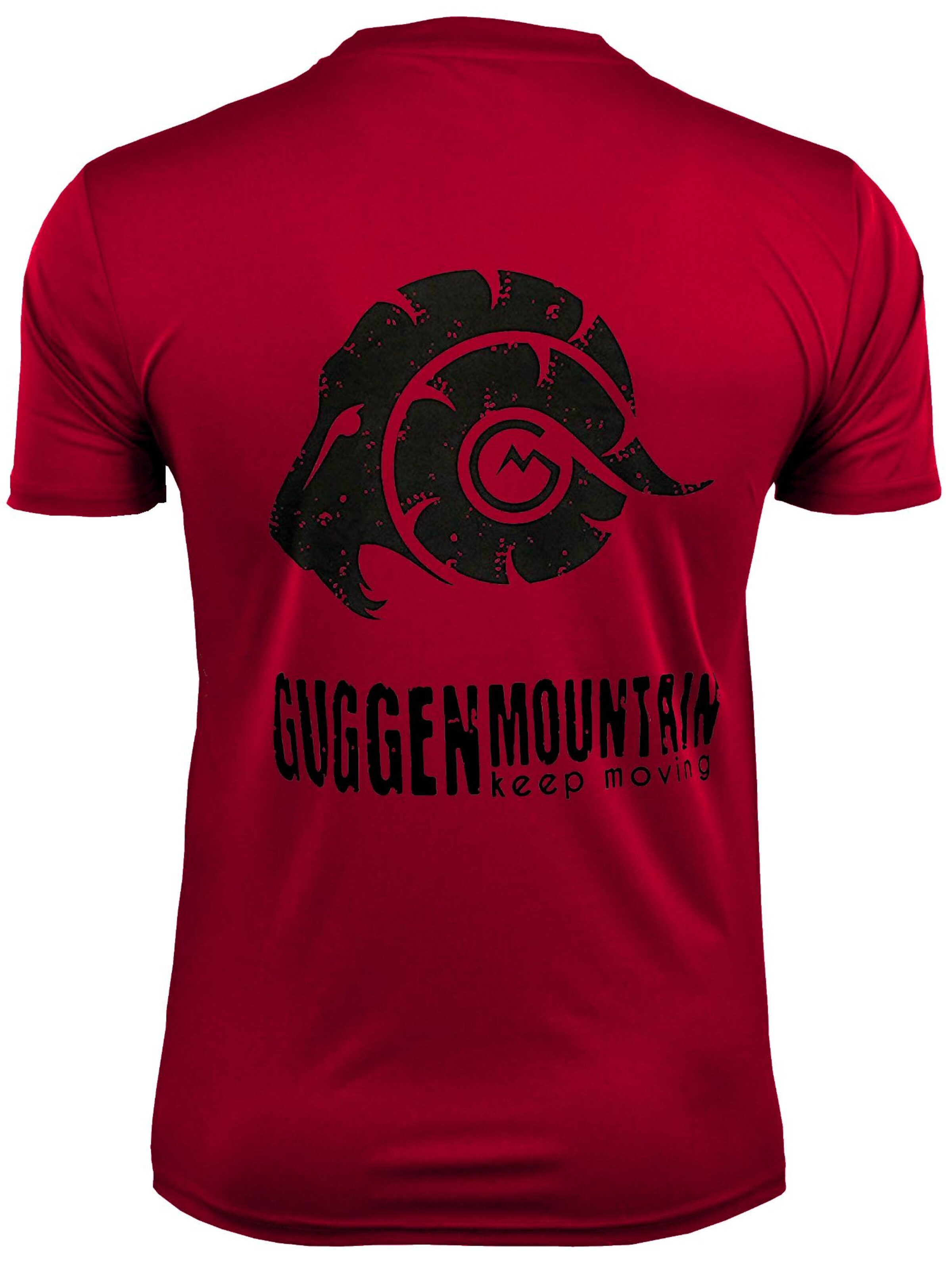 Guggen Mountain Funktionsshirt in Rot: Vorderseite