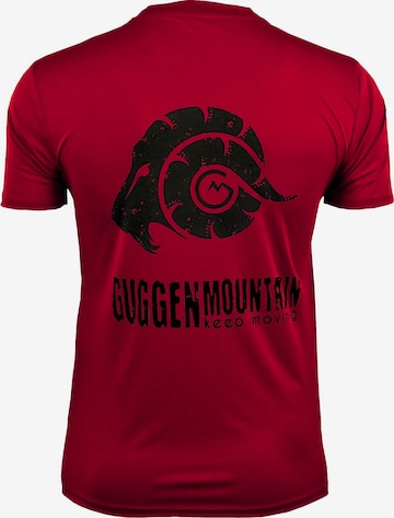 Guggen Mountain Funktionsshirt in Rot: Vorderseite