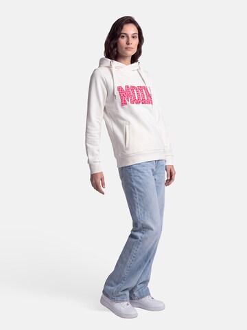 salzhaut Sweatshirt 'SÜNN - MOIN' in Wit: voorkant