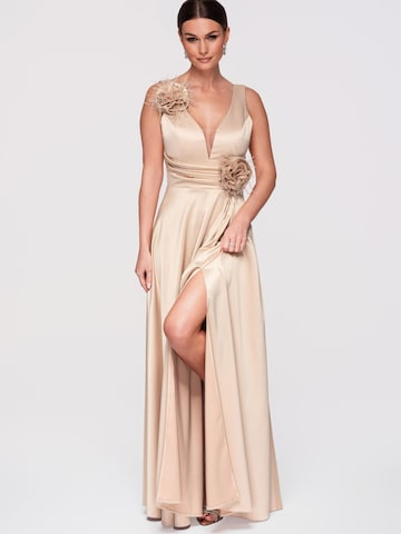 Ombre Abendkleid in Gold: Vorderseite
