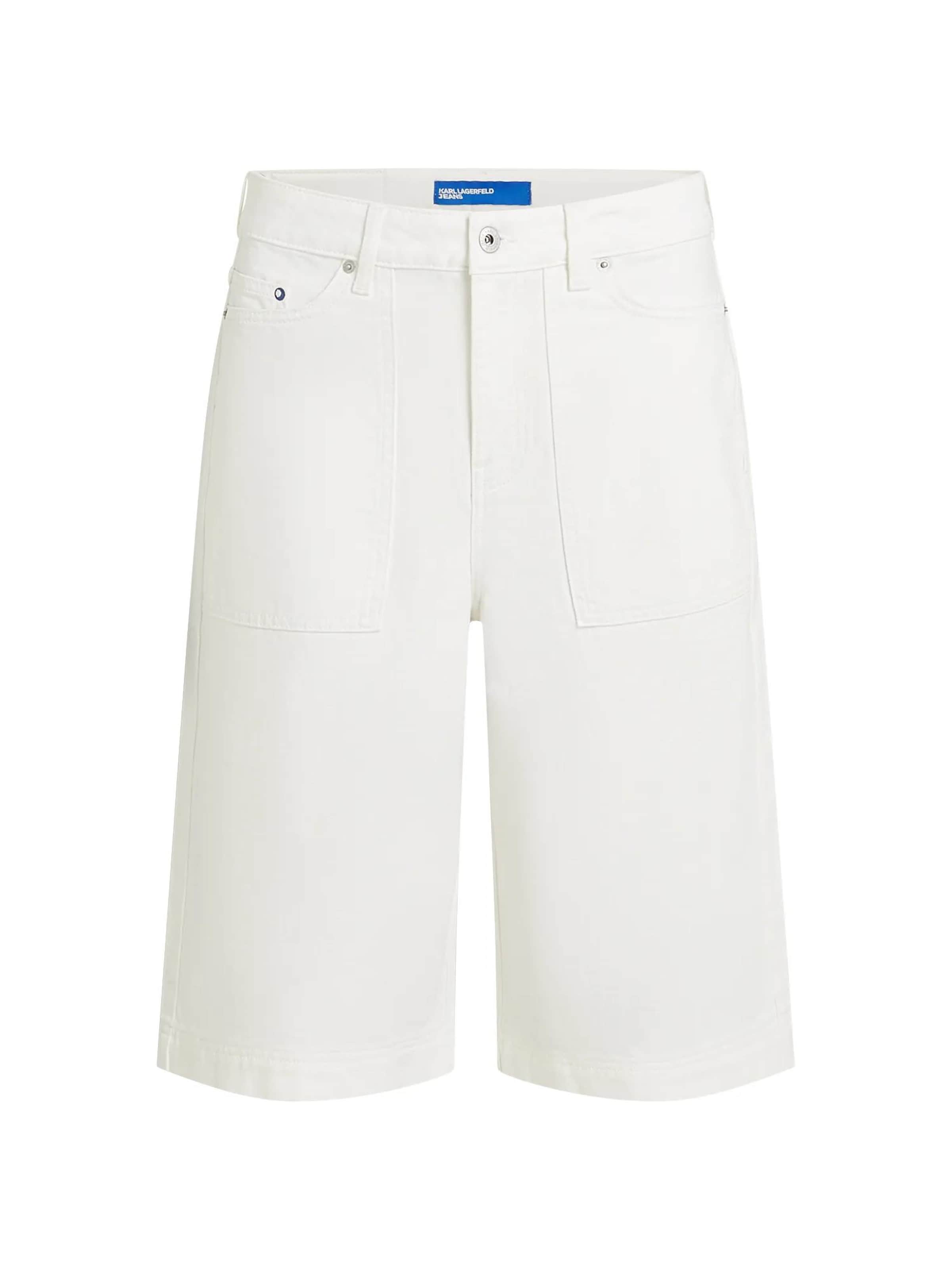 KARL LAGERFELD JEANS - Loosefit Calças de ganga em branco: frente