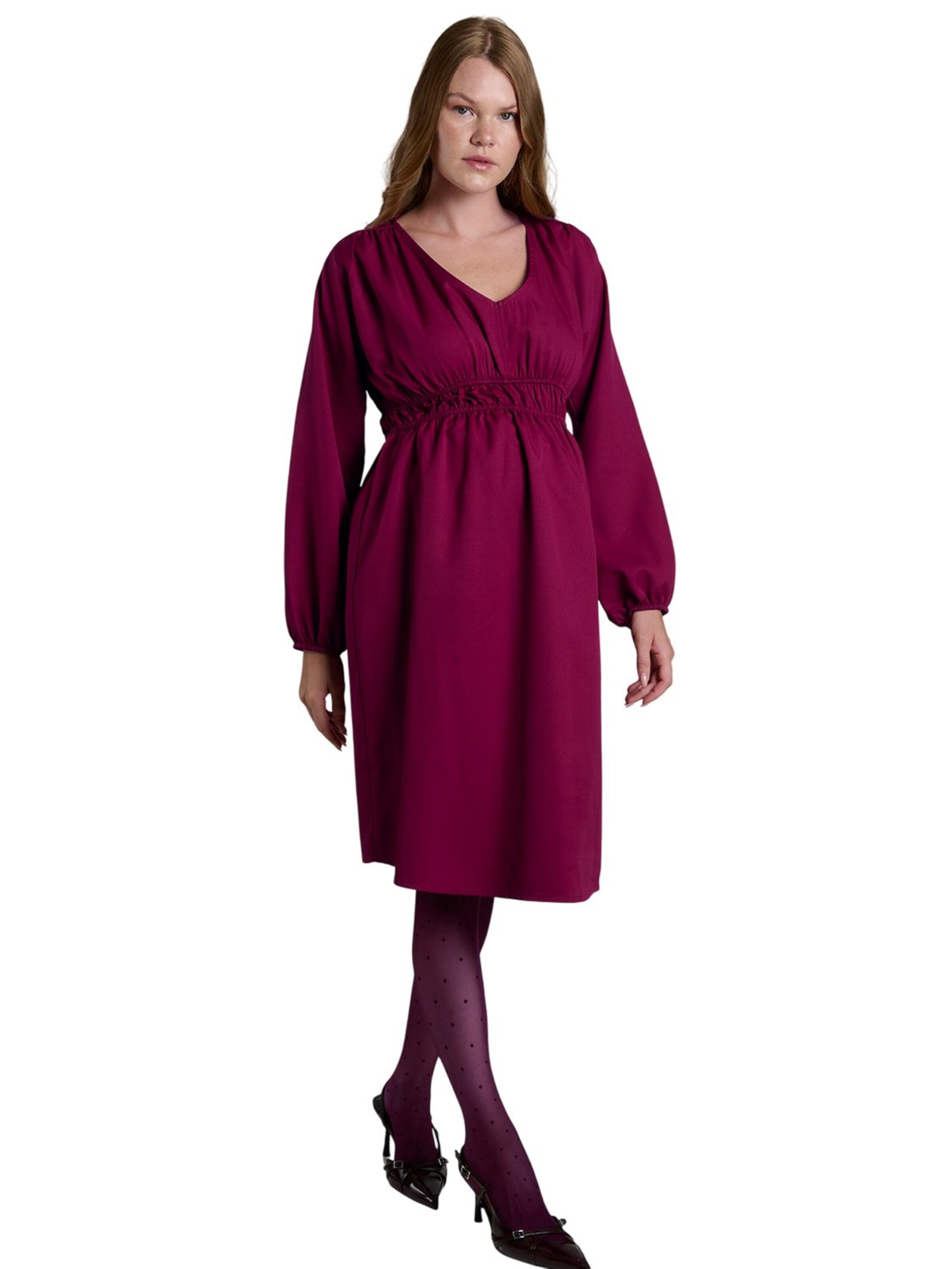 LYN MAMA Jurk in Rood: voorkant