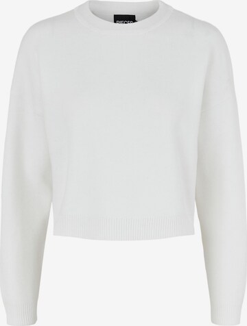 Pull-over 'Hesa' PIECES en blanc : devant