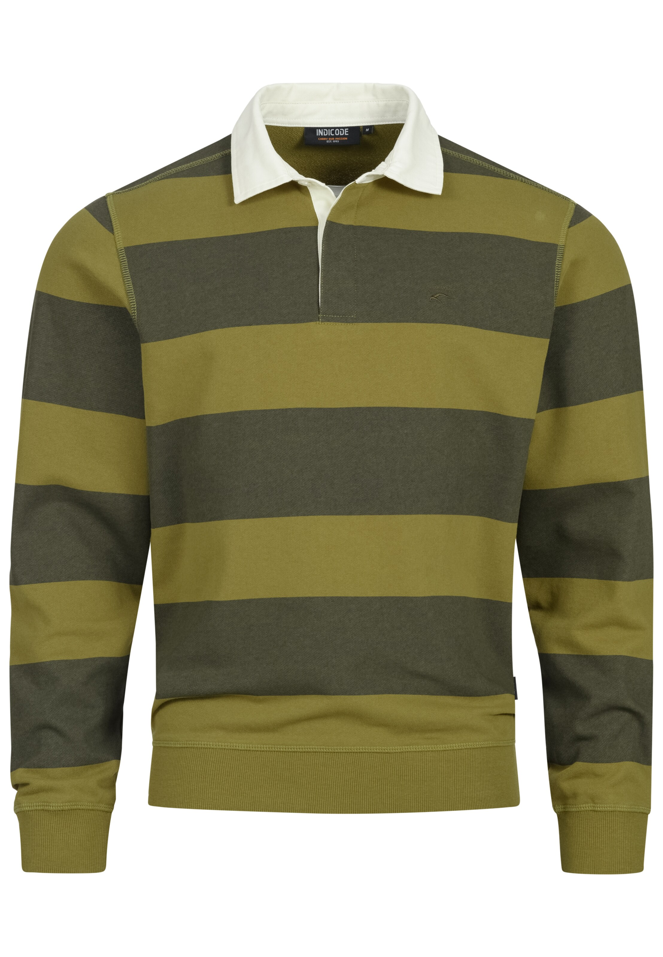 INDICODE JEANS Sweatshirt 'Dinaro' in Green: front