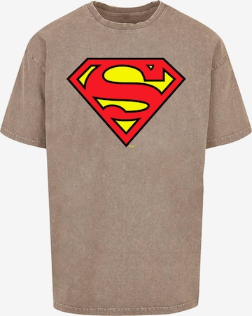 Maglietta 'DC Originals - Superman Shield' di ABSOLUTE CULT in grigio: frontale