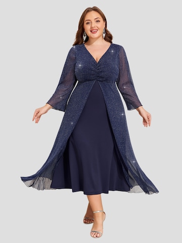 LapaPlus Cocktailkleid in Blau: Vorderseite