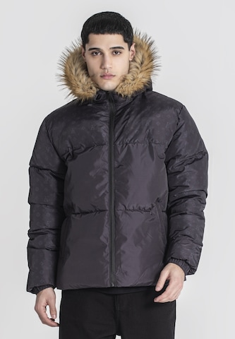 Gianni Kavanagh Winterjas in Zwart: voorkant