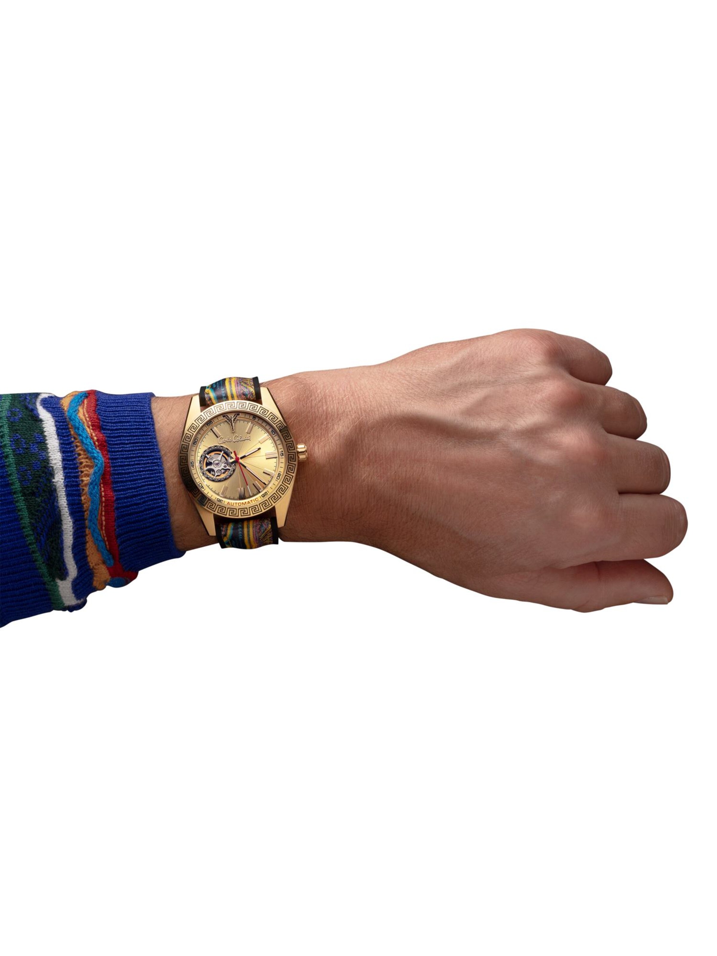 Carlo Colucci Uhr  ' Duca ' in Gold: Vorderseite