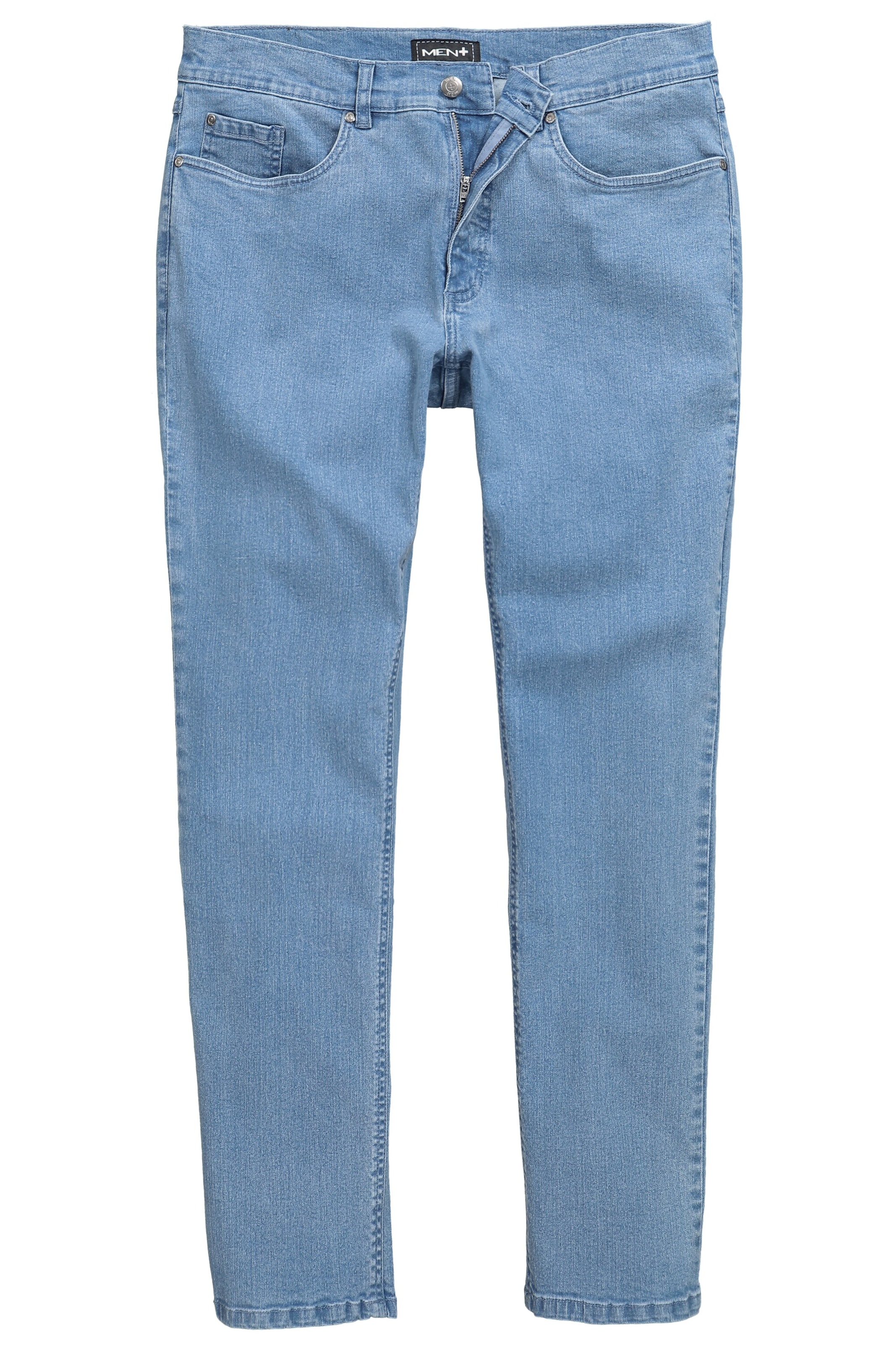 Men Plus Regular Jeans in Blauw: voorkant
