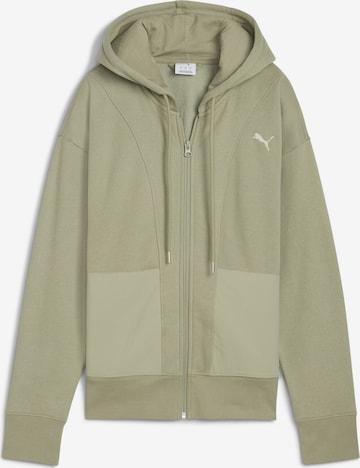 Veste de survêtement PUMA en vert : devant