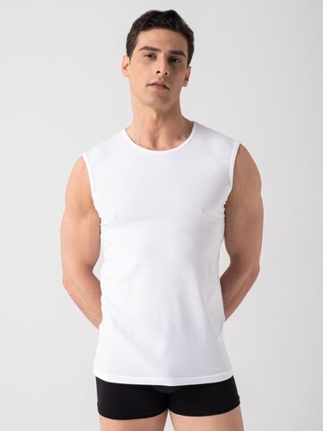 Burnell & Son Undershirt 'Ärmelloses Rundhals Unterhemd' in White