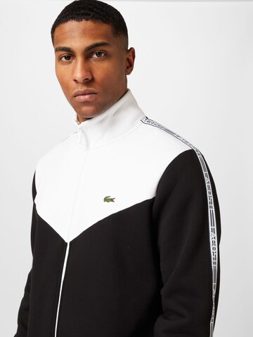 LACOSTE Sweatjacke in Schwarz