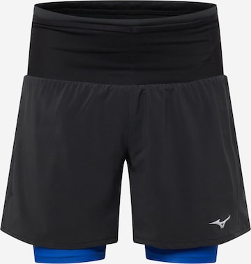 MIZUNO Regular Workout Pants in Black: front