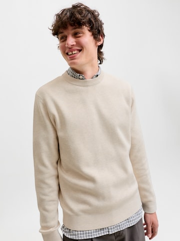 Pull-over 'JWHMILANO' JACK & JONES en beige