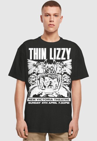 Merchcode T-Shirt 'Thin Lizzy - New Victoria Theatre' in Schwarz: predná strana
