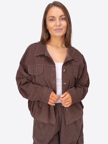 Veste mi-saison ' VERONA ' Seasons of April en marron : devant